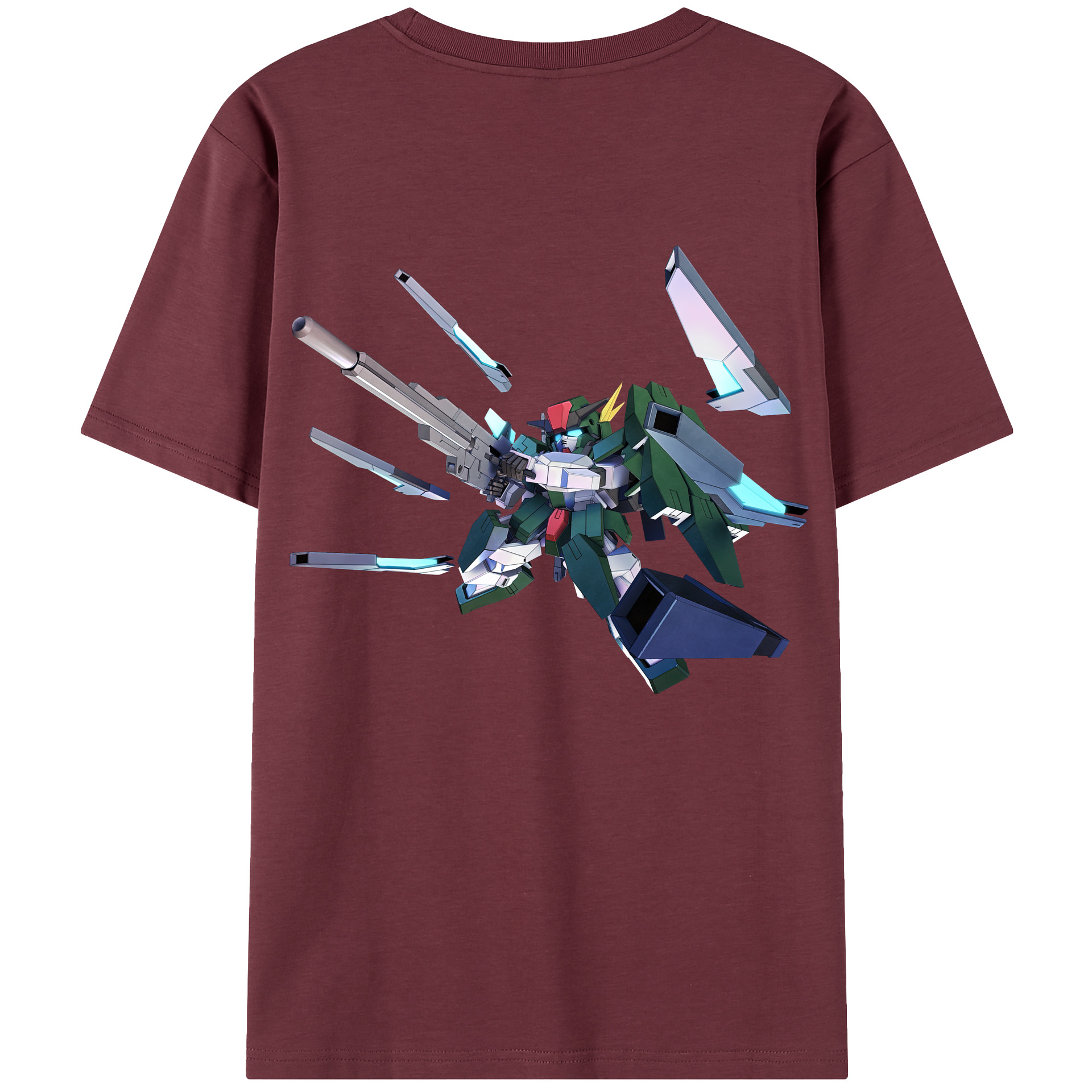 （画像用） 機動戦士ガンダム Mobile Suit Gundam 綿100％半袖Tシャツ（背面プリント）